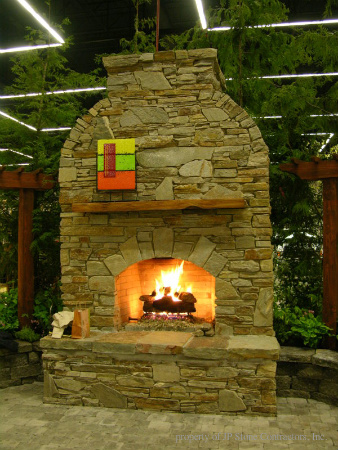 Stone Fireplace